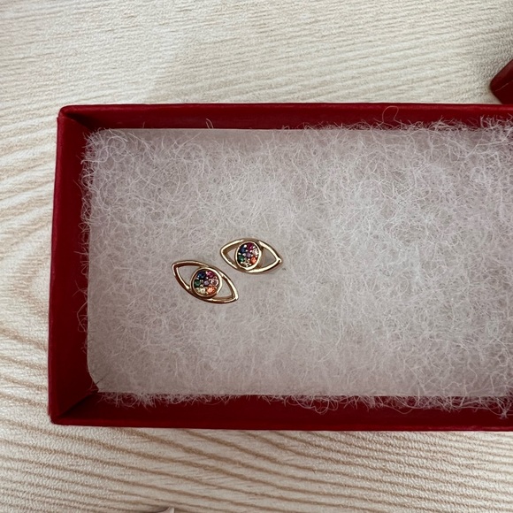 Evil Eye 🧿 stud earrings - Picture 2 of 2